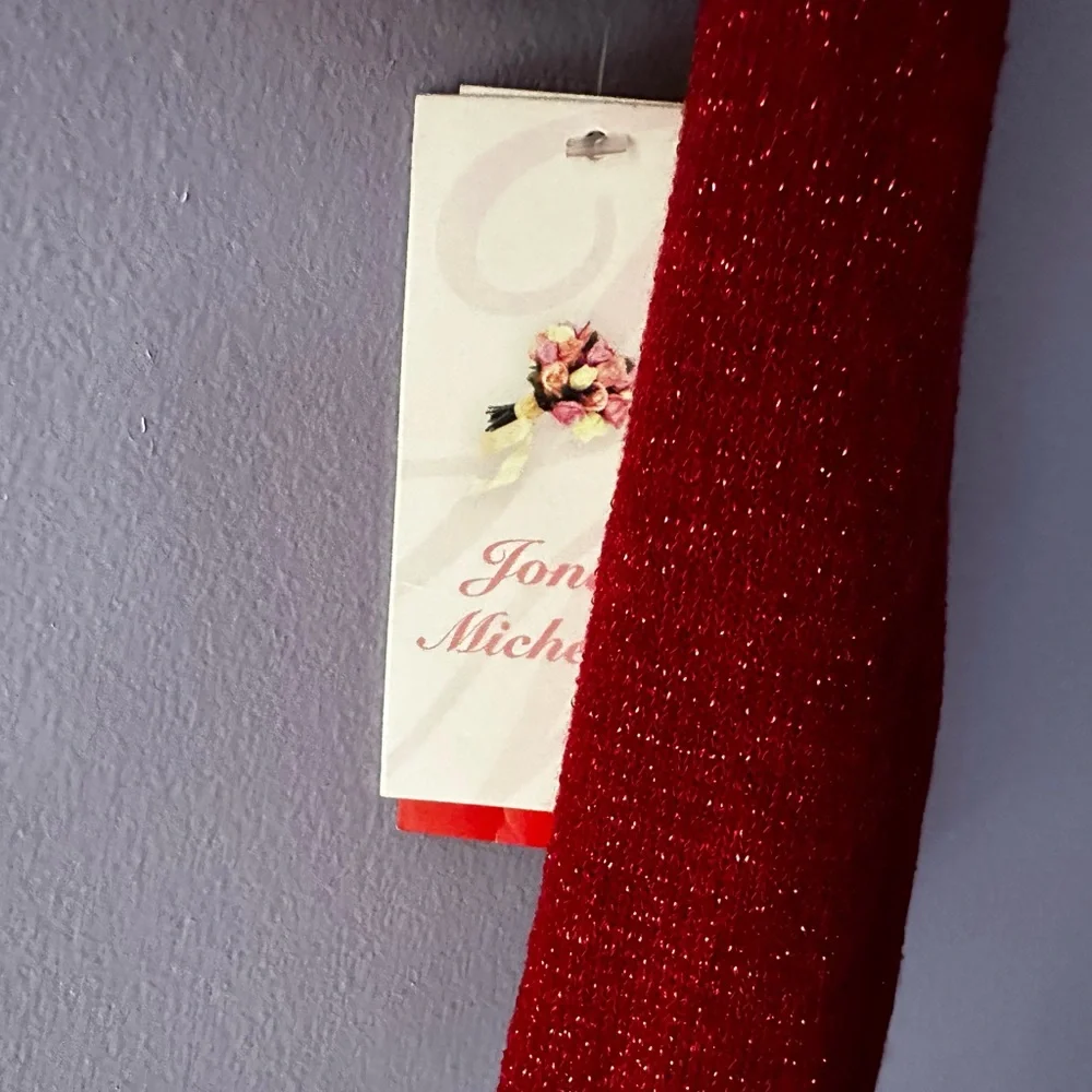 NWT Jona Michelle Red Sparkle Cardigan Size 6 - Picture 6 of 8